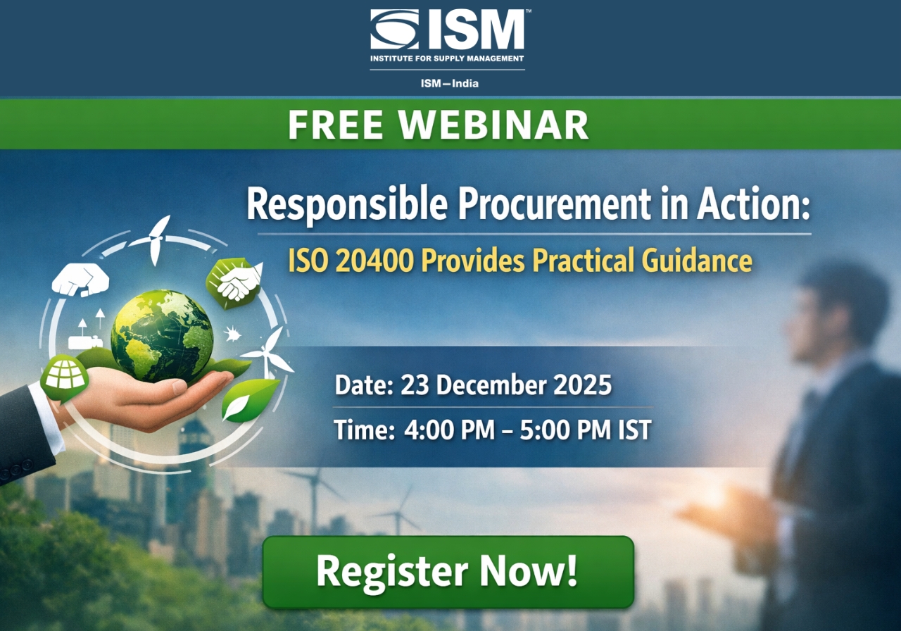 Webinar:  Sustainable Procurement: ISO 20400 Compliance & ESG Scoring Framework